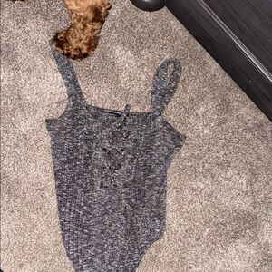 Express Charcoal Kids Bodysuit